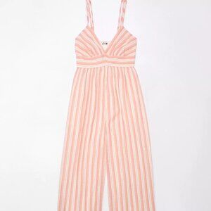 Plunge Wide-Leg Jumpsuit